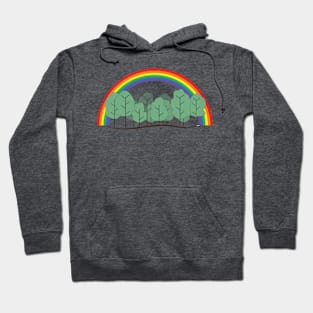 Rainbow and forest Hoodie